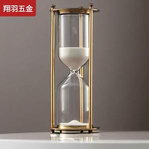 复古金属沙漏1917皇冠玻璃沙漏计时器礼品摆件家居装饰礼物品