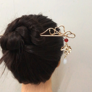 原创古风加长款发簪26cm长发盘发超长钗子汉服古装流苏步摇云型