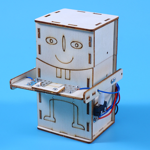 科技小制作DIY吞币吃硬币机器人 自制科学实验发明材料包学生教具
