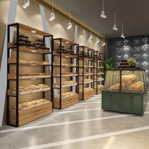 木制面包货架展示柜