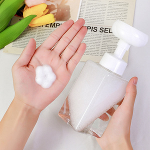 创意花朵打泡器起泡瓶可爱浴室按压洗手液乳液器女宿舍透明分装瓶