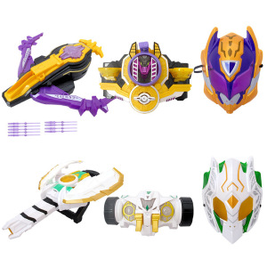 奥迪双钻铠甲勇士猎铠狼帅召唤器变身器腰带玩具象帅武器装备套装