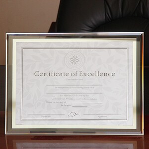 水晶玻璃相框发廊荣誉证书框授权书装裱七寸相片艺术照