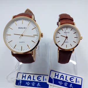halei哈雷手表情侣表男士女士潮流时装表真皮表带