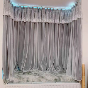 zhangydyd淘宝窗帘轨道滑轨加厚铝合金双层直轨弯轨u型l型转弯单轨