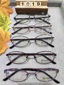 dixon迪克逊眼镜框可配近视散光金属半框女款近视镜架d1619