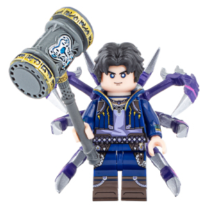 兼容乐高斗罗大陆原创国产第三方积木人仔唐三3益智拼插昊天锤moc