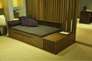实木中式罗汉床塌榆木洽谈椅懒人沙发两用现代简约小户型储物收纳