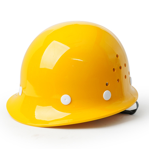 玻刚型安全帽烤漆头盔工地建筑包工头领带安全帽