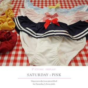 日系动漫少女水冰月二次元cos牛奶丝内裤合集海军系列胖次