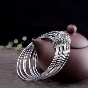 一打珠宝厂商泰银925银饰品时尚女式九连环戒指