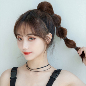 假发女抓夹款个性麻花辫子灯笼辫高马尾潮流时尚泡泡辫马尾假发尾