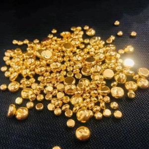 黄金金豆子一克足金999装玻璃瓶投资实心金豆豆收藏送礼私房钱