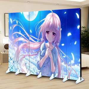 定制日式动漫二次元屏风卧室网吧遮挡神器可移动折叠网红直播现代