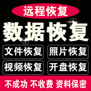 电脑机械移动硬盘恢复数据u盘sd卡维修服务照片视频文件损坏修复