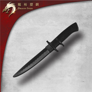 小刀tpr 龙裕软刀双护手塑钢练习用品防卫无法开刃菲律宾武术