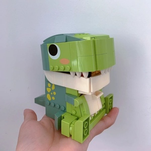 乐高积木笔筒恐龙霸王龙侏罗纪男孩子拼装积木世界上好玩的玩具