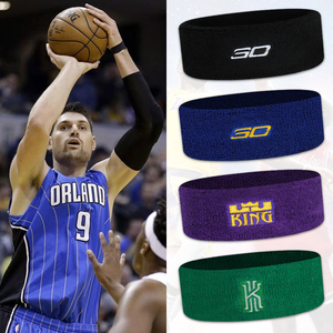 运动发带篮球球星科比詹姆斯库里头带吸汗跑步健身头套头巾头饰男