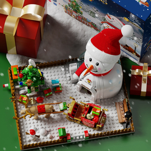 圣诞节礼物雪人礼品屋积木男孩乐高女孩系列6拼装玩具10岁以上12