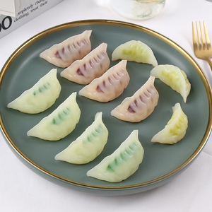 仿真饺子食物模型煎饺水饺食品摆件店铺橱柜装饰拍照道具pvc材料