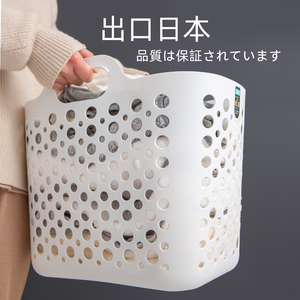 日式新款方形脏衣篮家用洗衣篮镂空脏衣服收纳篮子塑料收纳脏衣篓
