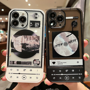 情侣手机壳黑胶