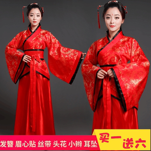 传统汉服女古装成人礼原创汉唐民族风云中歌宫廷曲裾汉朝服装儒裙
