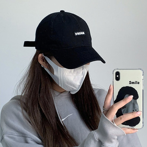 黑色棒球帽女秋冬季韩版百搭ins潮显脸小休闲户外春夏款鸭舌帽子