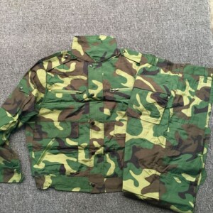 87式退役工作服3502厂迷彩服军官65式军棉大衣超长作服训冬季