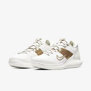 现货40码安德莱斯库大阪直美 耐克nike zero网球鞋女款灰金色