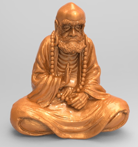 达摩坐像圆雕图 stl图 三维雕刻 立体精雕图 圆雕图 四轴 3d模型