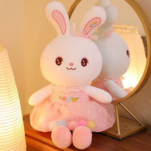 兔子公仔毛绒玩具可爱女生床上睡觉抱枕小白兔布娃娃儿童安抚玩偶