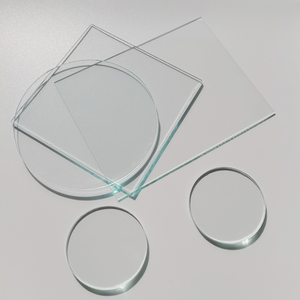 实验室用玻璃片普通透明浮法钠钙玻璃超薄方片圆片光学玻璃磨砂片