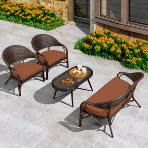 藤椅三件套阳台竹藤椅庭院桌椅户外藤椅沙发组合休闲椅家用腾椅