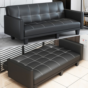 皮沙发办公室沙发床午休客厅小户型单人三人沙发床两用简约现代