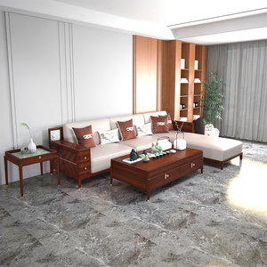 青岛一木实木沙发