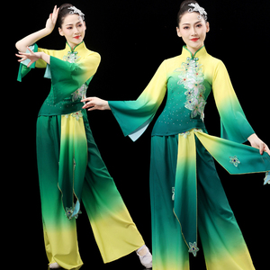 秧歌服女2024新款中老年广场舞蹈服装中国风艺考古典扇子舞演出服