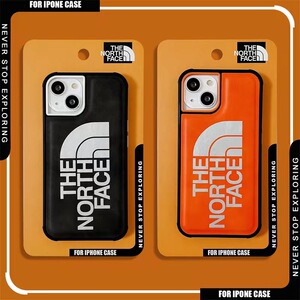 潮牌北面thenorthface适用苹果13promax手机壳真皮手感iphone13套