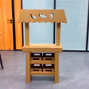 儿童大纸箱玩具小卖店烧烤架娃娃家幼儿园纸盒手工制作品纸板diy