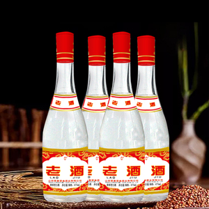 晋善晋美白酒纯粮食酒53度陈酿原浆老酒80年代红高粱酒清香型整箱