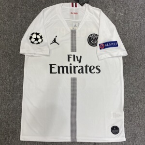 巴黎球衣aj联名18-19赛季欧冠短袖足球服7号姆巴佩10号内马尔团购