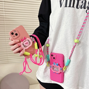 吊绳手机夹伸缩长款可调节女万能网红手机绳结实手机链挂饰防丢背带