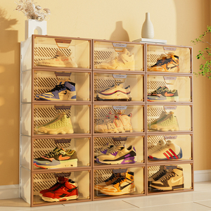 20个装鞋盒收纳盒透明抽屉式aj折叠鞋盒塑料鞋柜非鞋子收纳神器
