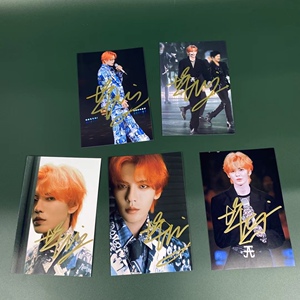 乐华 毕雯珺 朱正廷 黄明昊 丁泽仁 黄新淳 李权哲签名照周边同款