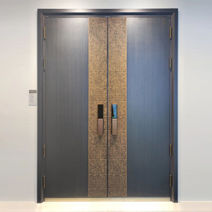 定制铜门别墅大门农村双开门铸铝门现代甲级防盗门对开进户门豪华