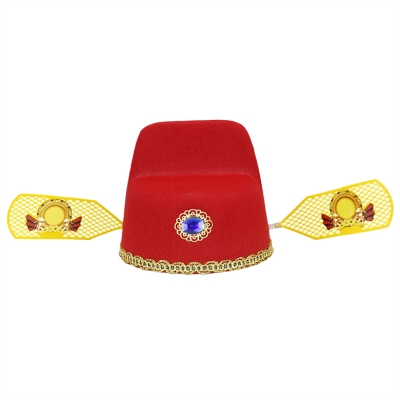 高端状元帽乌纱帽子戏郎官帽古新儿童代j曲帽道v具成人古装财奢华