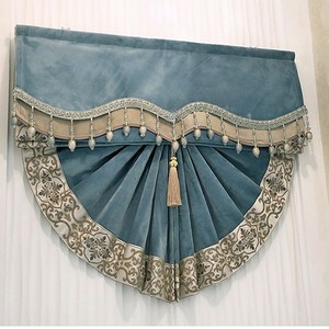 高端升奢遮拉降纯美帘轻飘北窗.提扇式色餐形p欧马光罗帘欧窗奢