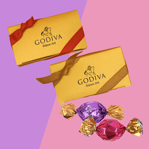 godiva歌帝梵巧克力喜糖2粒纸盒装 进口松露巧克力 婚礼糖盒含糖