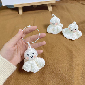 晴天娃娃diy手工钩织挂件女生毛线编织挂饰手作玩偶包挂成品挂扣