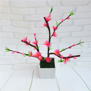 丝网花材料 diy手工丝袜花桃花材料包清单新手入门套装雨儿姐姐